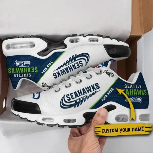 Customize Your Name with Seattle Seahawks Ver 28 Sport Shoes NF - Image 2