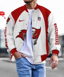 Customize Your Name With Tampa Bay Buccaneers Button Down Baseball Varsity Bomber Jacket
