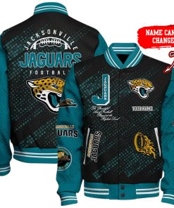 Customize Your Name With Jacksonville Jaguars Button Down Baseball Jacket Version 4