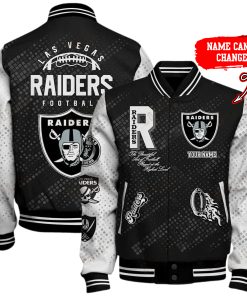 Customize Your Name With Las Vegas Raiders Button Down Baseball Jacket Version 4