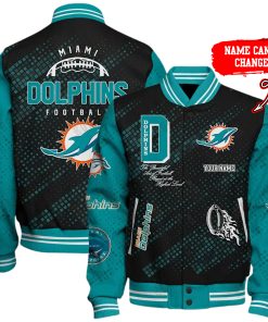 Customize Your Name With Miami Dolphins Button Down Baseball Jacket Version 4