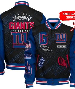 Customize Your Name With New York Giants Button Down Baseball Jacket Version 4