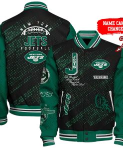 Customize Your Name With New York Jets Button Down Baseball Jacket Version 4