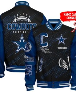 Customize Your Name With Dallas Cowboys Button Down Baseball Jacket Version 4