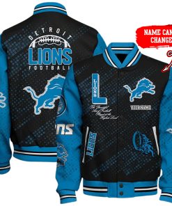 Customize Your Name With Detroit Lions Button Down Baseball Jacket Version 4