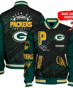 Customize Your Name With Green Bay Packers Button Down Baseball Jacket Version 4