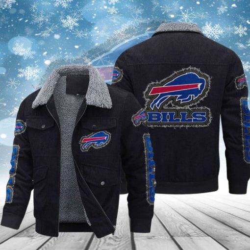 Buffalo Bills Thickened Corduroy Jacket - Image 3