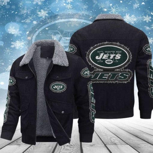 New York Jets Thickened Corduroy Jacket - Image 3