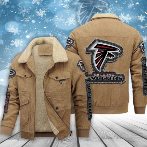 Atlanta Falcons Thickened Corduroy Jacket - Image 2