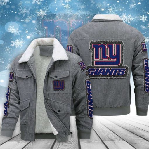New York Giants Thickened Corduroy Jacket - Image 3