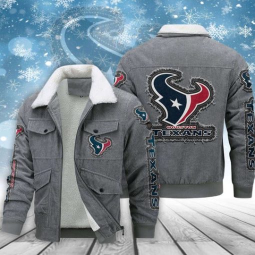 Houston Texans Thickened Corduroy Jacket - Image 3