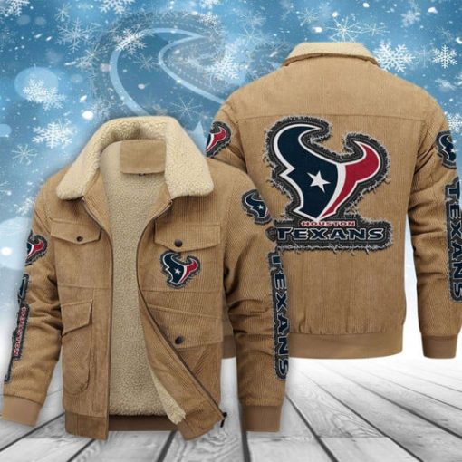 Houston Texans Thickened Corduroy Jacket - Image 2