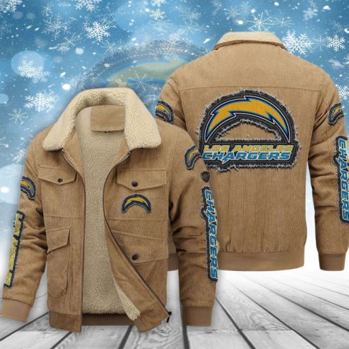 Los Angeles Chargers Thickened Corduroy Jacket - Image 2