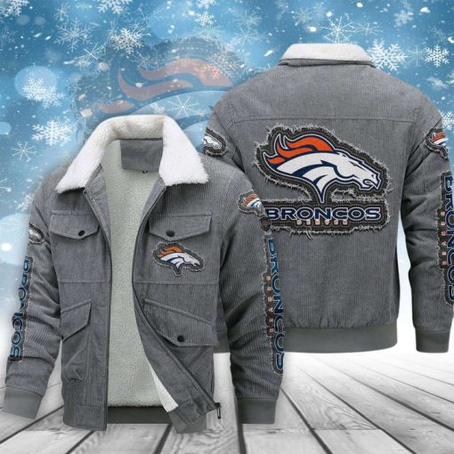 Denver Broncos Thickened Corduroy Jacket - Image 3