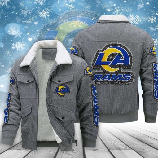Los Angeles Rams Thickened Corduroy Jacket - Image 3