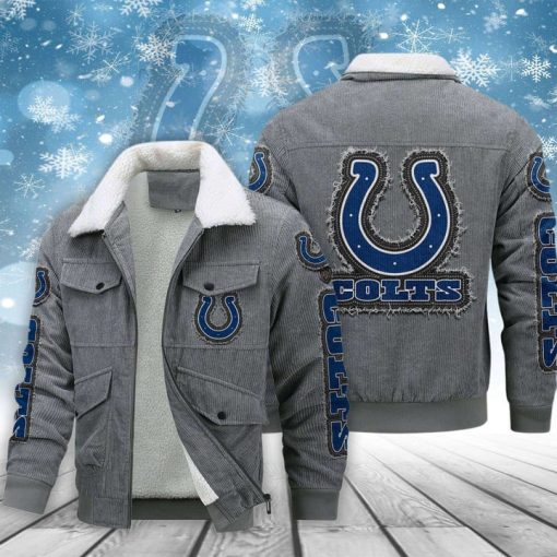 Indianapolis Colts Thickened Corduroy Jacket - Image 3