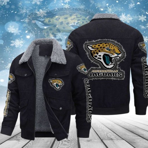 Jacksonville Jaguars Thickened Corduroy Jacket - Image 3