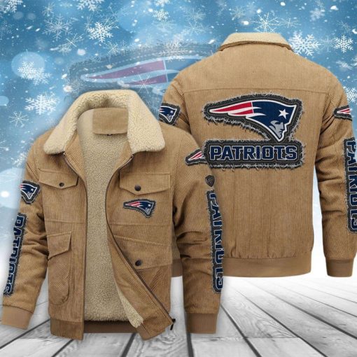 New England Patriots Thickened Corduroy Jacket - Image 2
