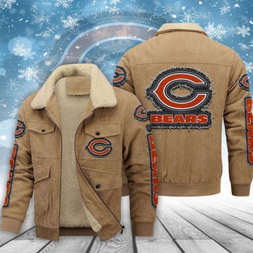 Chicago Bears Thickened Corduroy Jacket - Image 2