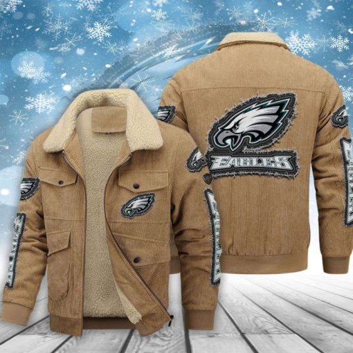 Philadelphia Eagles Thickened Corduroy Jacket - Image 2