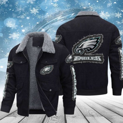 Philadelphia Eagles Thickened Corduroy Jacket - Image 3
