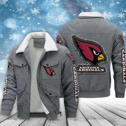Arizona Cardinals Thickened Corduroy Jacket - Image 3