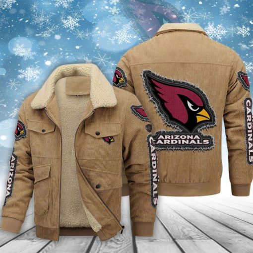 Arizona Cardinals Thickened Corduroy Jacket - Image 2