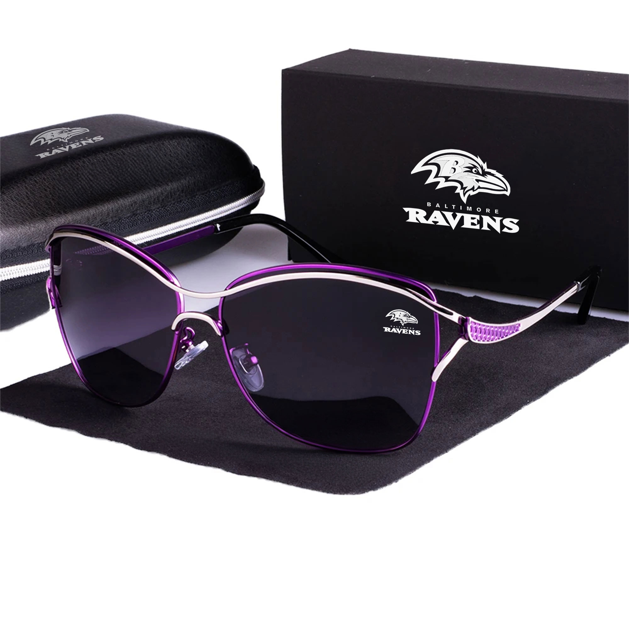 Baltimore Ravens Women’s Polarized Sunglasses Luxury Fashion VS 44 NF - Image 3