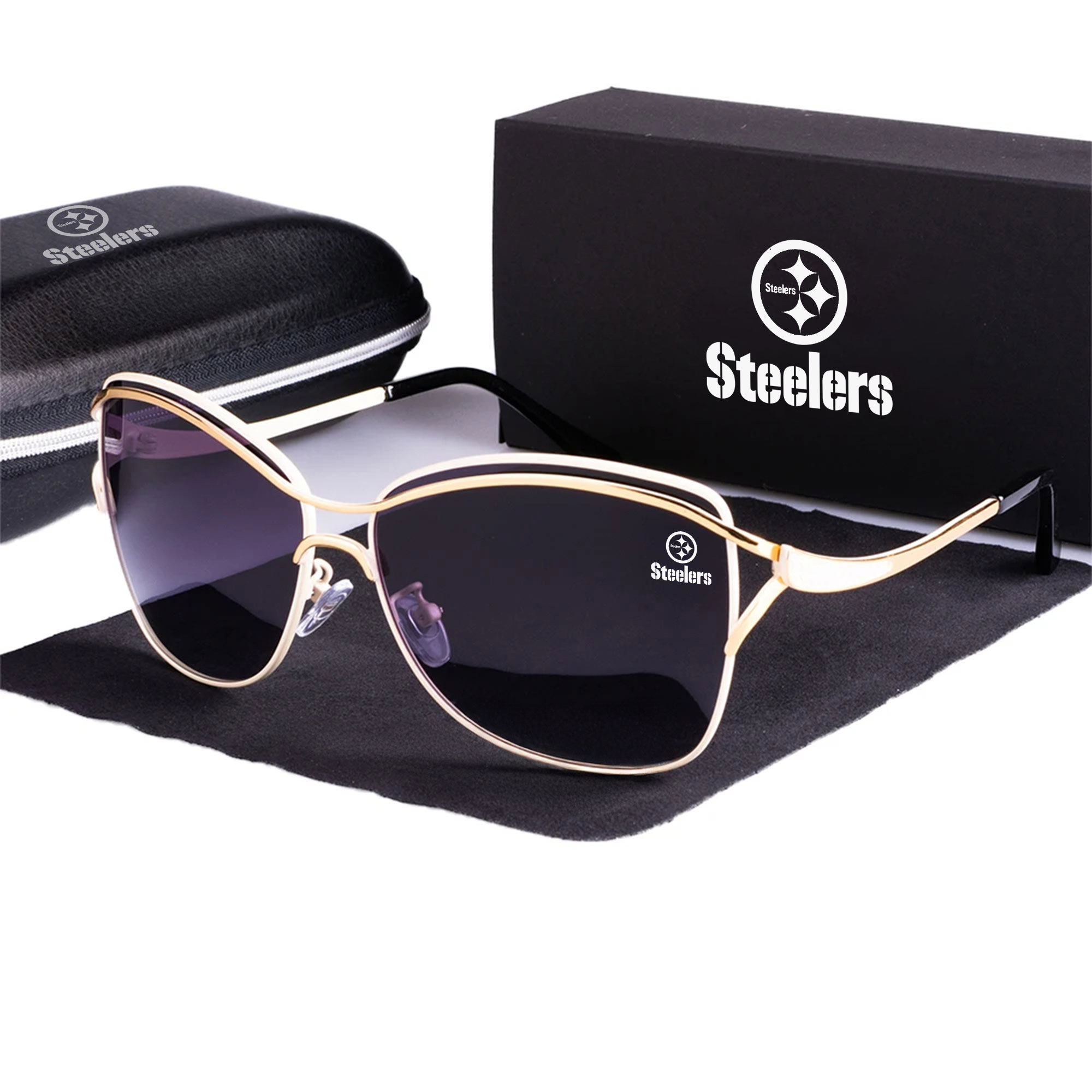 Pittsburgh Steelers Women’s Polarized Sunglasses Luxury Fashion VS 44 NF - Image 5