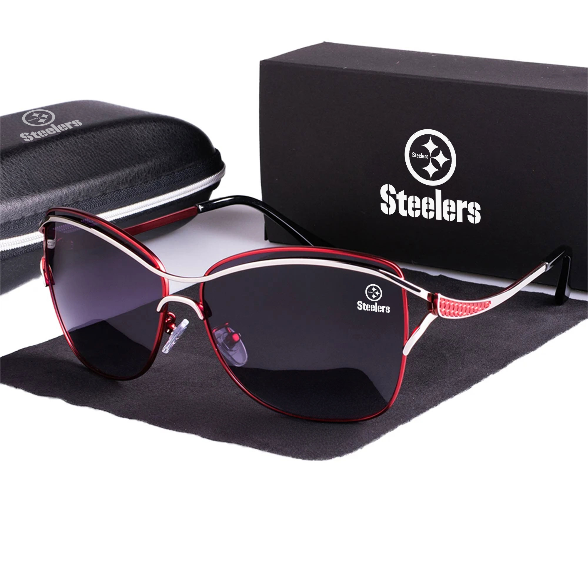 Pittsburgh Steelers Women’s Polarized Sunglasses Luxury Fashion VS 44 NF