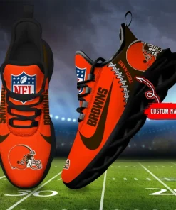 Cleveland Browns Shoes Custom Max Soul Shoes V16