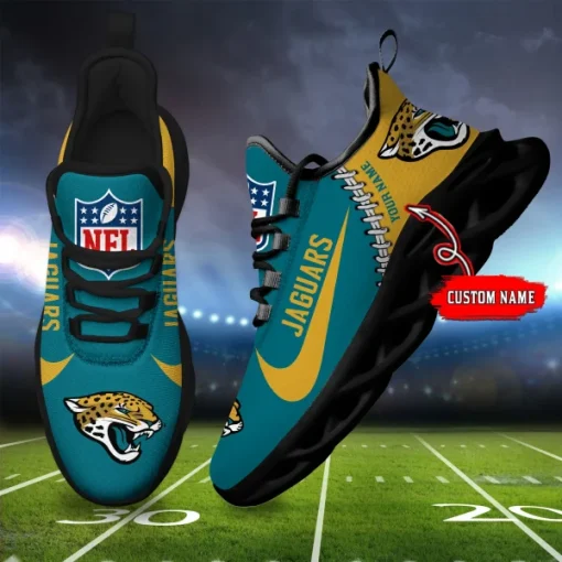 Jacksonville Jaguars Shoes Custom Max Soul Shoes V16