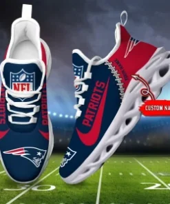 New England Patriots Shoes Custom Max Soul Shoes V16