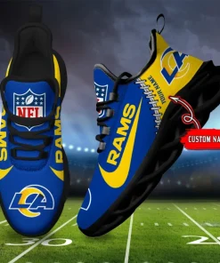 Los Angeles Rams Shoes Custom Max Soul Shoes V16