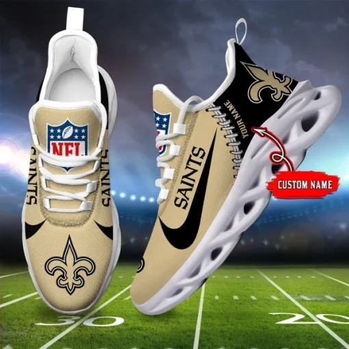 New Orleans Saints Shoes Max Soul Luxury Sneakers V16 - Image 2