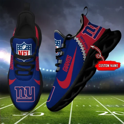 New York Giants Max Soul Shoes Luxury Custom Name V16