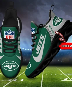 New York Jets Shoes Custom Max Soul Shoes V16