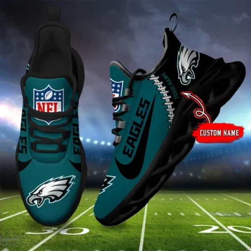 Philadelphia Eagles Fashion Custom Name Shoes V16