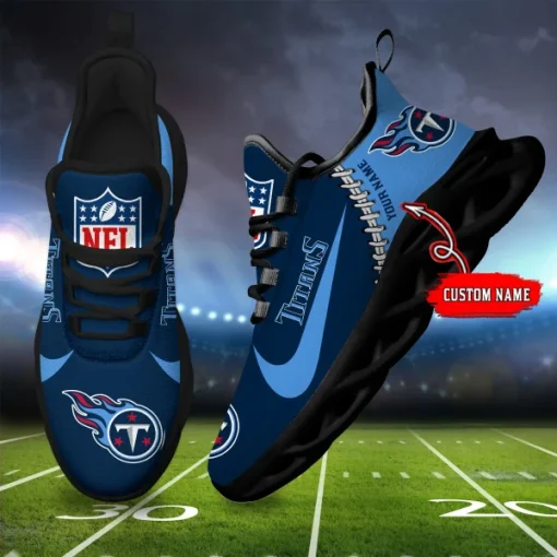 Tennessee Titans Shoes Custom Max Soul Shoes V16