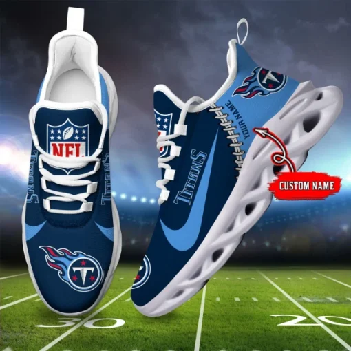 Tennessee Titans Shoes Custom Max Soul Shoes V16 - Image 2