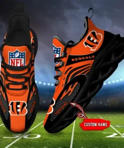 Cincinnati Bengals Max Soul Custom Name Shoes V16