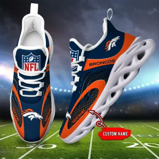 Denver Broncos Shoes Custom Max Soul Shoes V16 - Image 2