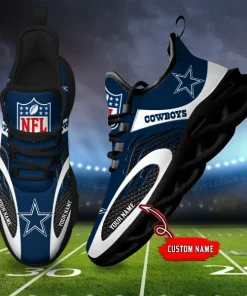 Dallas Cowboy Custom Name Max Soul Shoes V16