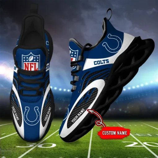 Indianapolis Colts Shoes Custom Max Soul Shoes V16