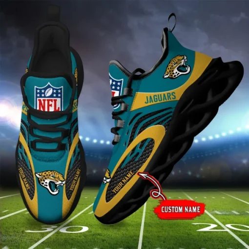 Jacksonville Jaguars Shoes Custom Max Soul Shoes V16