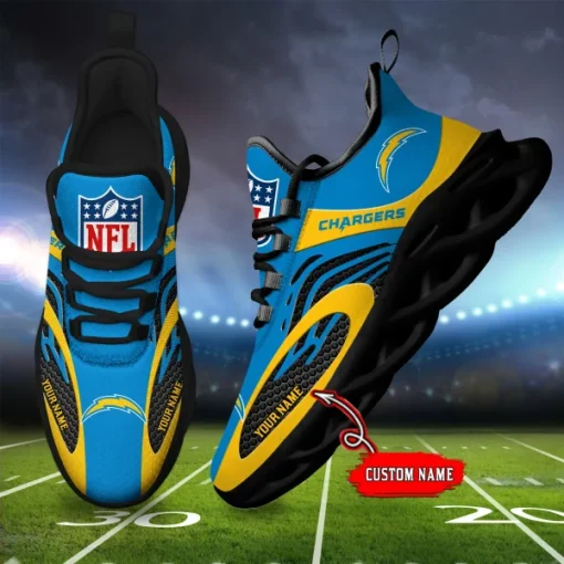Los Angeles Rams Shoes Custom Max Soul Shoes V16