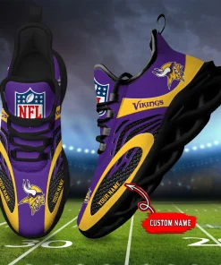 Minnesota Vikings Shoes Custom Max Soul Shoes V16