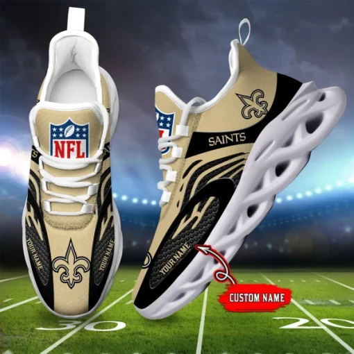 New Orleans Saints Shoes Max Soul Luxury Sneakers V16 - Image 2