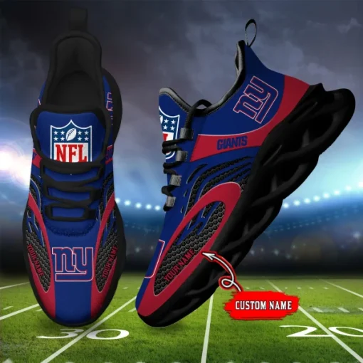 New York Giants Max Soul Shoes Luxury Custom Name V16