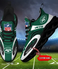 New York Jets Shoes Custom Max Soul Shoes V16